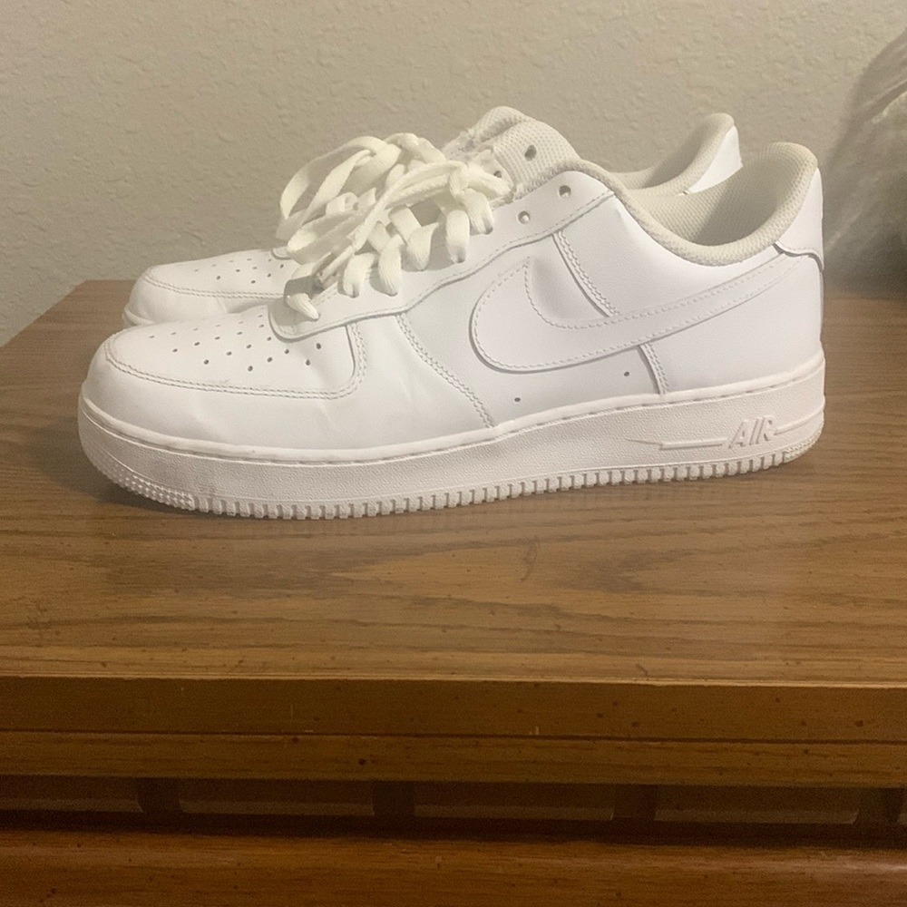 White Nike Air Force 1s